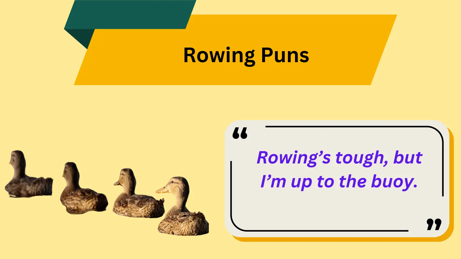Rowing Puns