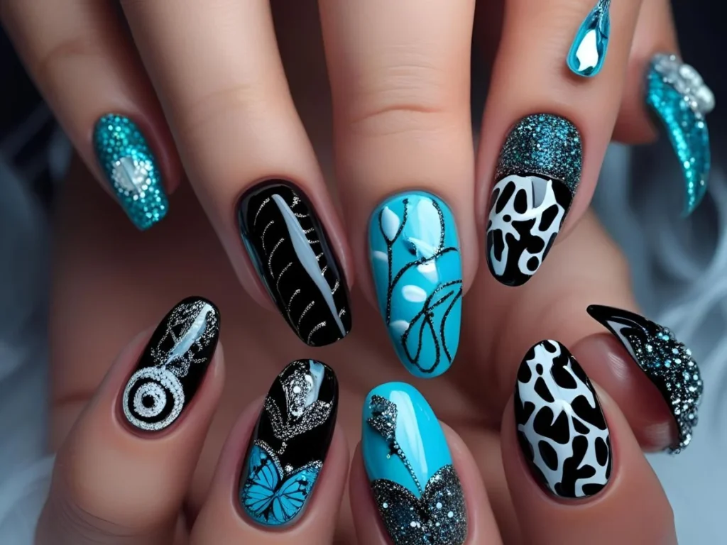 Acrylic Nail Puns for Bold, Dramatic Looks
