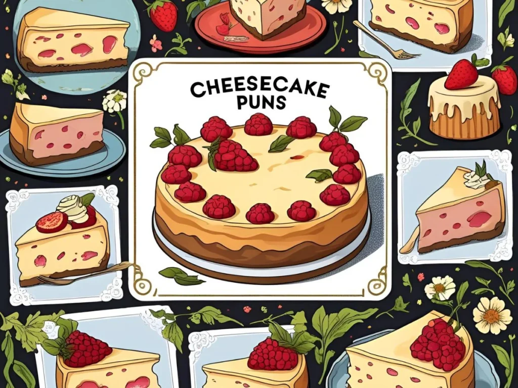Cheesecake Puns for Cards, Notes & Gifts