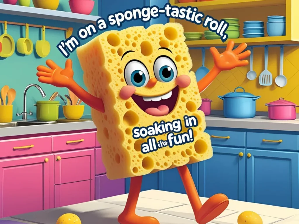 Funny Sponge Puns for Instagram