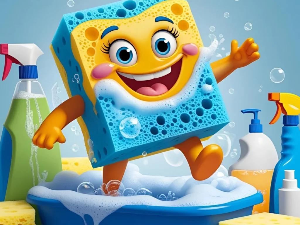 Sponge Puns for Cleaning Motivation