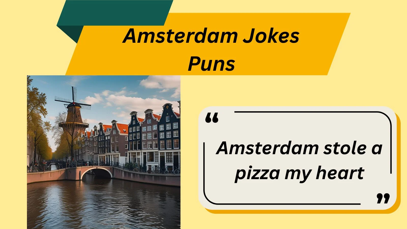 Amsterdam Jokes Puns
