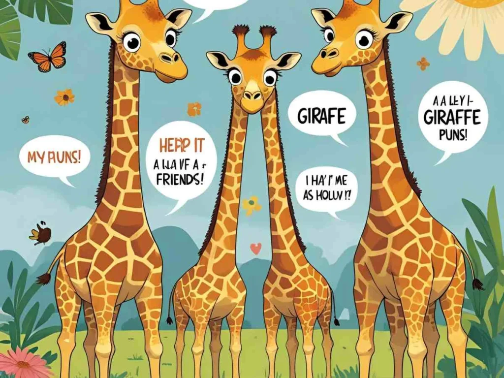Cute & Silly Giraffe Puns for Friends