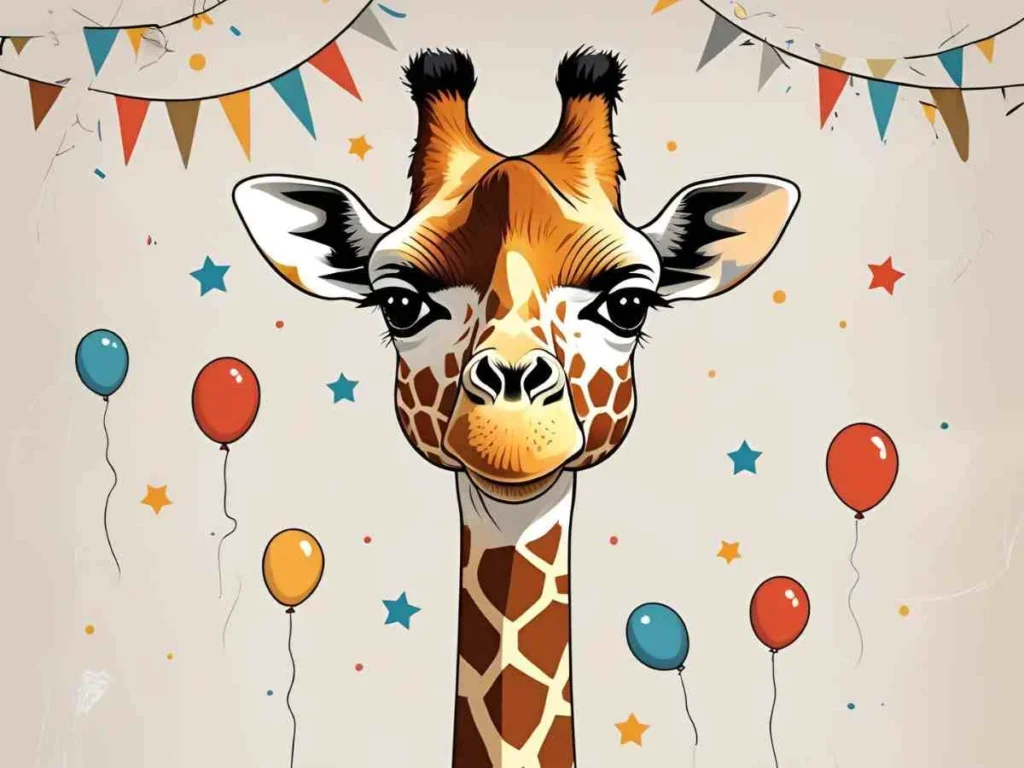 Giraffe Birthday Puns for Cards & Captions