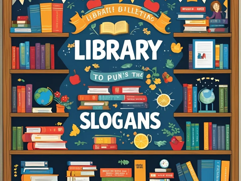 Library Bulletin Board Puns & Slogans