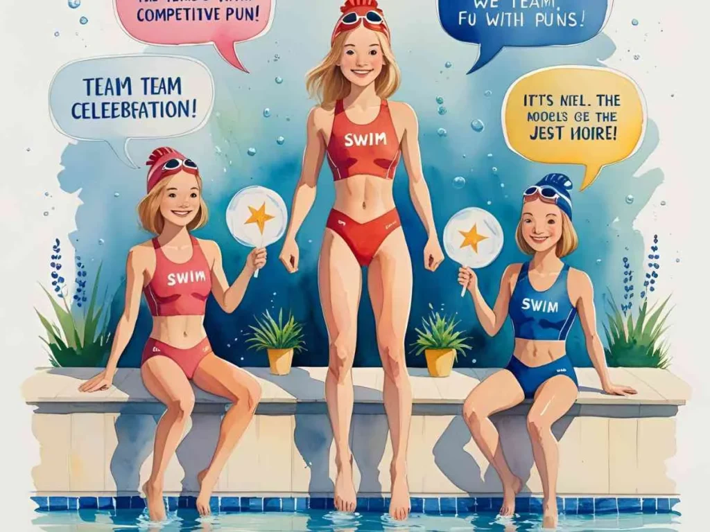 Swim Team and Competitive Puns